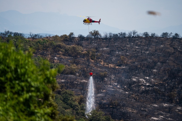 Wildfire rages in northeastern Spain, scorching 2,300 hectares of land Wildfire rages in northeastern Spain, scorching 2,300 hectares of land